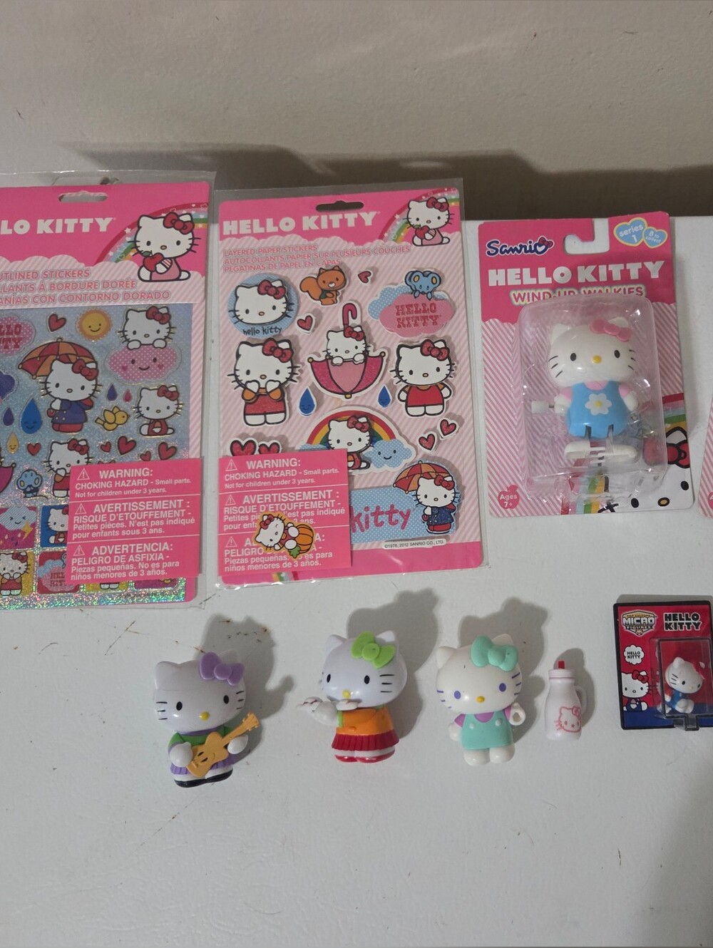 Hello Kitty Pink Sticker & Figure Set for Kids